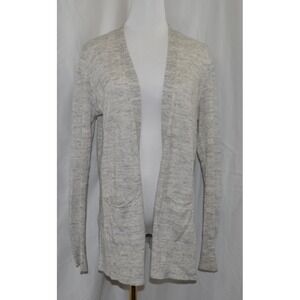 Gap Womens Gray Open Front Cotton Blend Sweater Cardigan‎ Size S